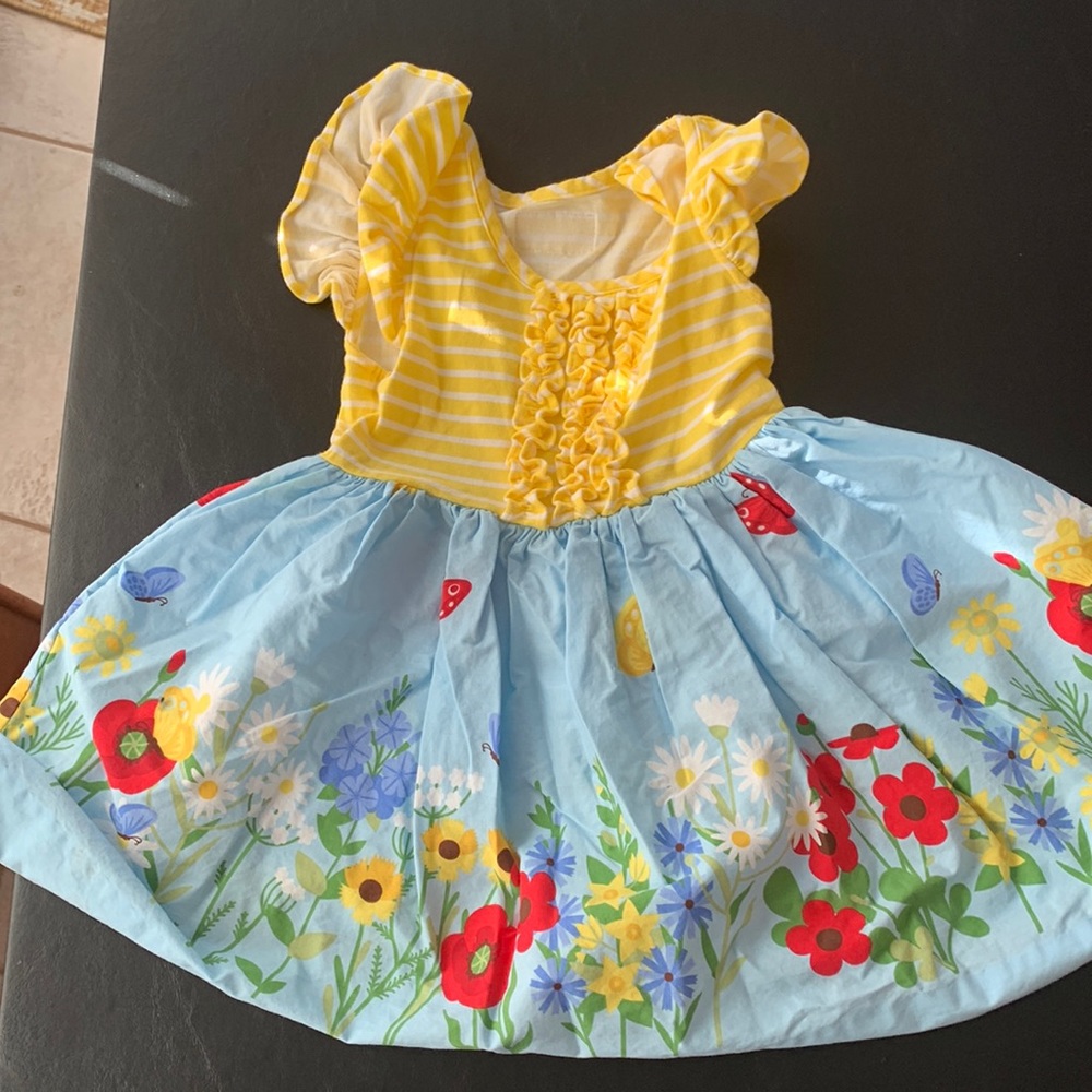 Eleanor Rose size 3-4 spring print dress.